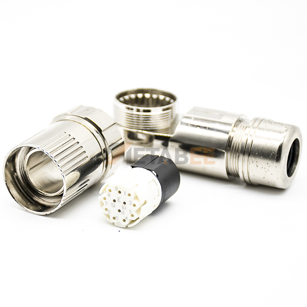 Female Plug Right Angle Metal Shell Connector