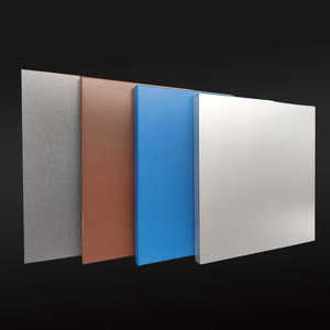 Panneau mural moderne en aluminium bleu or à motifs pour la décoration extérieure des bâtiments - Product Image 6