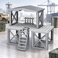 Blocs de construction Watchtower Bunker en gros, compatibles avec les petites briques, Centre de commandement Sentry, Fort Base pour Diorama