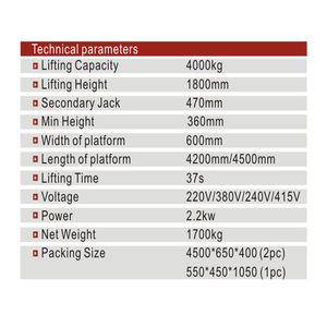 Gunting <span class=keywords><strong>Lift</strong></span> Besar Level Ganda, Gunting Penyelaras Roda/Pengangkat Gunting Mobil Otomatis Di Tanah - Product Image 3