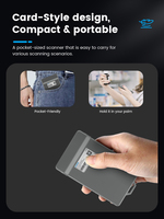Escáner de Código de Barras Portátil Bluetooth, Lector de Códigos de Barras Inalámbrico 2D para Minoristas, Supermercados, Hospitales AK-E200