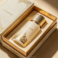 Vente en gros d'usine, flacons de parfum en verre Jiangsu 50ml/100ml ronds, estampage à chaud, logo personnalisé avec pulvérisateur et boîte