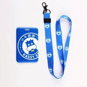 High Quality School Meal Card Work Protect Hard Plastic <b>ID</b> Card <b>Holder</b> and Lanyard - Product Image 3