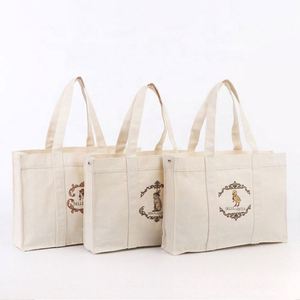 Sac fourre-tout en toile de coton personnalisé, écologique, grande capacité, robuste, réutilisable, coloré, avec poignée, vente en gros - Product Image 1