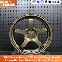 Ruedas Forjadas GUDE Compatibles con TE37 JDM, 15, 16, 17, 18, 19, 20, 21, 22 Pulgadas, 7-12J, Patrón Multibolts, Ajuste Personalizado 4x100 5x114.3