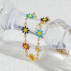 New Luxury Stainless Steel INS Bracelet Trendy Flower Shape High-End Finish Durable Jewelry <b>Charm</b> - Product Image 4