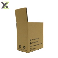 Boîtes de présentation rigides en carton kraft écologique personnalisées avec vernissage pour barres chocolatées (carton ondulé)