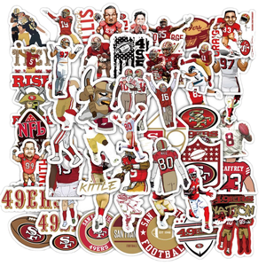 WOWEI 50 Cartoon Hockey Graffiti Waterproof PVC Vinyl Stationery Stickers Custom Shape for Decoration Alumni Events Promotions