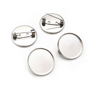 <span class=keywords><strong>Broche</strong></span> en acier inoxydable étanche broches Style Cabochon Base vierge <span class=keywords><strong>camée</strong></span> réglage breloques pendentif disque plateau bricolage pour la fabrication de <span class=keywords><strong>bijoux</strong></span> - Product Image 5