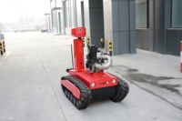 Robot de lutte contre l'incendie télécommandé RXR-M80D-13KT, collecteur de gaz, moniteur d'incendie, extincteur automatique, canon à eau 80L/S, portée 80M