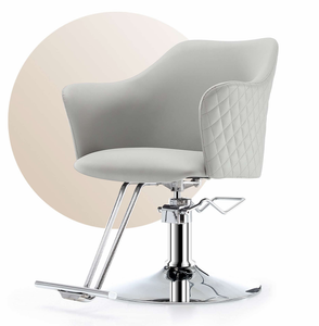 DM Wholesale Leather Foldable Height Adjustable Hair Salon Styling <b>Chair</b> for Barbershop Beauty Salon with Lift Function - Product Image 1