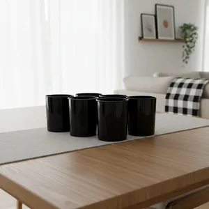 Mumhane เชิงเทียนแก้วสีดำ6แพ็ค - Product Image 2