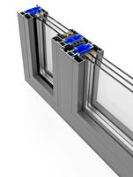Ventanas plegables de vidrio aislante doble Aluminio Nueva versión Impermeabilización Ventanas de aluminio Ventanas correderas