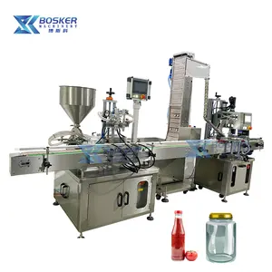 BSK-LAS03 filling sachet sealing liquid packaging machine automatic paste filling capping machine