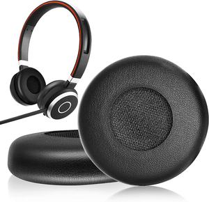 Coussinets d'oreille en cuir de haute qualité, remplacement pour les écouteurs <span class=keywords><strong>Jabra</strong></span> <span class=keywords><strong>Evolve</strong></span> 20/20se/30/30II/40/<span class=keywords><strong>65</strong></span>/<span class=keywords><strong>65</strong></span>+, accessoire pour <span class=keywords><strong>Evolve</strong></span> - Product Image 3