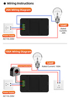 NJXSE AC Power Meter Digital Voltmeter & Ammeter 20A 100A Panel Layar LCD Berkualitas Tinggi Harga Pabrik Monitor Daya Berkabel