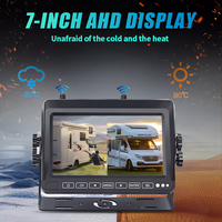 7 pouces HD 720P rétroviseur sans fil moniteur de recul IP68 étanche vidéo IR Vision nocturne pour remorques voitures RVs camions