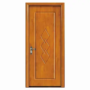 Puerta de madera de China profesional Chapa de madera maciza Panel de pared de roble Precio de puerta