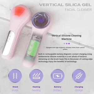 Cepillo Limpiador Facial LED Impermeable, Masajeador Facial Eléctrico Portátil, Eliminador de Puntos Negros, Limpiador de Poros ABS, Herramienta para la Piel - Product Image 4