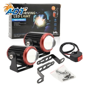 2 Pcs Phares antibrouillard LED bicolores MINI pour voiture, projecteur, feux de travail, feux auxiliaires pour voiture et moto, faisceau haut et bas - Product Image 4