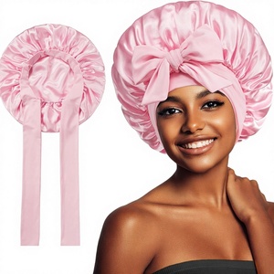 Penutup Kepala Wanita Bahan Satin Pita Sutra Berkualitas Tinggi, Lebar, Dapat Disesuaikan, Model Eropa - Product Image 1