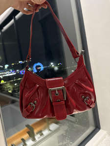 Bolso bandolera de mujer de piel sintética retro desgastada, bolso de hombro moderno, gran venta - Product Image 6