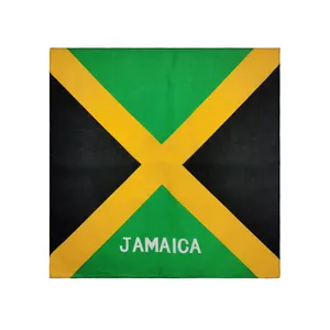 Bandera de país, Bandana de algodón, estilo jamaiquino, grande