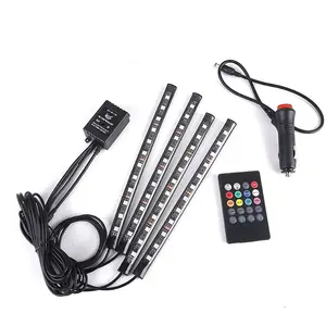 Pel Rgb Remote Auto Decoratie Verlichting Interieur Muziek Sync Ace Ns Sfeer Auto Led Lichtstrip Voor Auto