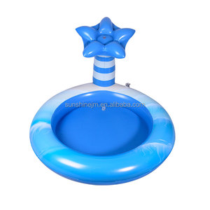 <span class=keywords><strong>Mini</strong></span> <span class=keywords><strong>pataugeoire</strong></span> peu profonde en PVC sans BPA avec arroseur de cocotier pour animaux de compagnie, <span class=keywords><strong>pataugeoire</strong></span> gonflable de forme ronde pour enfants - Product Image 6