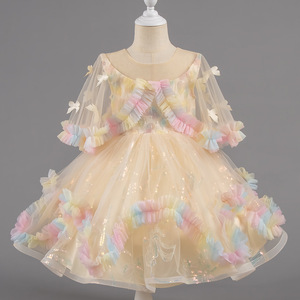 ชุดเดรสทางการสำหรับเด็กผู้หญิงอายุ1ขวบเดรสแบบใหม่ชุดเดรสแบบทางการสำหรับงานแคทวอล์ชุดราตรีเจ้าหญิงชุดเดรสฟูฟ่องฤดูร้อนสไตล์ใหม่ - Product Image 3
