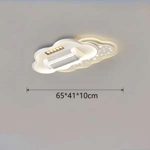 <span class=keywords><strong>Ventilateur</strong></span> de plafond sans pales avec lumière et télécommande, design moderne pour salle de bain, luminaires Zhongshan, pack complet pour toute la maison - Product Image 3