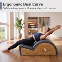 Correcteur de posture professionnel portable et réglable en bois de chêne pour la rééducation et la correction de la posture