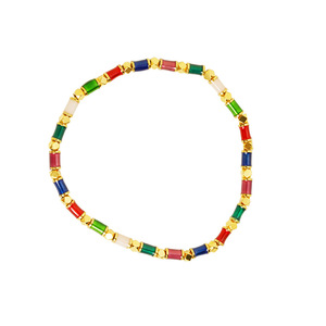 <span class=keywords><strong>Pulseras</strong></span> <span class=keywords><strong>de</strong></span> <span class=keywords><strong>moda</strong></span> para mujer con dijes <span class=keywords><strong>de</strong></span> budismo, ajustables, <span class=keywords><strong>de</strong></span> cuentas esmaltadas, chapadas en oro <span class=keywords><strong>de</strong></span> latón martillado con circonitas, con caja - Product Image 6
