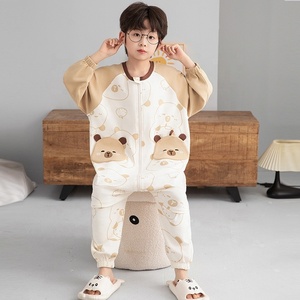 Sac de couchage pour enfants, <span class=keywords><strong>pyjama</strong></span> une pièce pour garçons, 100% coton pur, vêtements de maison mignons à motifs de dessins animés, disponible en gros - Product Image 2