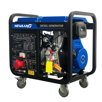 Générateur onduleur diesel à cadre ouvert NEWLAND DG8500WI 6,5 kW, usage commercial, fiable, électrique, triphasé, 60 Hz