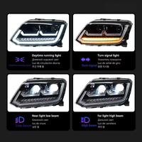 Pour Amarok : Kit de modification de phares 12V avec lentilles LED, clignotants séquentiels et feux de jour