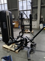 Machine à abductions et adductions de la hanche en acier robuste, à charge par broches, équipement de gym commercial pour l'entraînement de la force des cuisses et des jambes, musculation, 70 kg