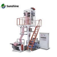 Machine de soufflage de film PE/HDPE automatique à grande vitesse, ligne d'extrusion à fonctionnement continu pour la production de films industriels