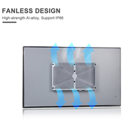 Panel PC industriel de 21.5 pouces avec écran tactile tout-en-un étanche IP65 Affichage VGA Panel PC industriel sans ventilateur
