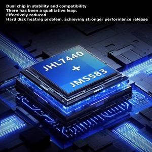 Mới 40gbps M1 máy tính bên ngoài NVMe M.2 Thunderbolt 3/usb4 Type-C jms583 + jhl7440 bên ngoài SSD ổ cứng - Product Image 6