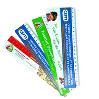 Règle en PVC personnalisée avec impression sérigraphique, forme et couleur sur mesure, style tendance pour usage promotionnel, marque GIFTWAY, MOQ 500 pièces