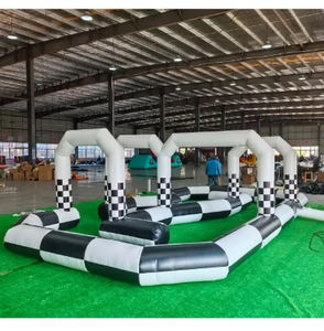 Piste gonflable commerciale de haute qualité, arène de voitures tamponneuses gonflable, sol extérieur pour <span class=keywords><strong>parc</strong></span>, piste de course gonflable - Product Image 4