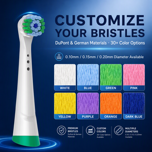 Têtes de rechange pour <span class=keywords><strong>brosse</strong></span> à dents électrique, poils doux DuPont, compatibles avec la série IO, logo OEM personnalisé accepté - Product Image 3