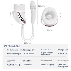 <span class=keywords><strong>Koukou</strong></span> Cabin Pro USB Heating Sucking Licking Sex Toy Women Masturbation Orgasm Device Adult Drop Shipping Available - Product Image 4