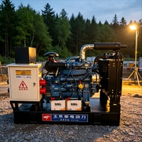 Générateur diesel ouvert Yuchai 24kW-200kW, triphasé, refroidi par eau, pour usage industriel