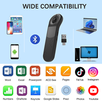   Control Remoto Inalámbrico Air Mouse para TikTok, Control de Desplazamiento de Video, Puntero Láser, Clicker para Presentaciones