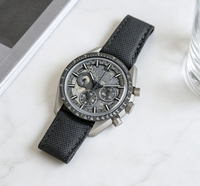 Montre mécanique automatique de luxe pour homme, multifonction, chronographe, cadran surface lunaire, bracelet en nylon, montre sport