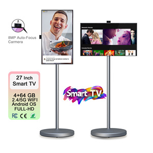 27-Inch Portable Android Smart <b>TV</b> 800W Camera 32-Inch LED <b>Backlight</b> HDTV Vertical Display Touch Screen Floor Standing Mobile <b>TV</b> - Product Image 1