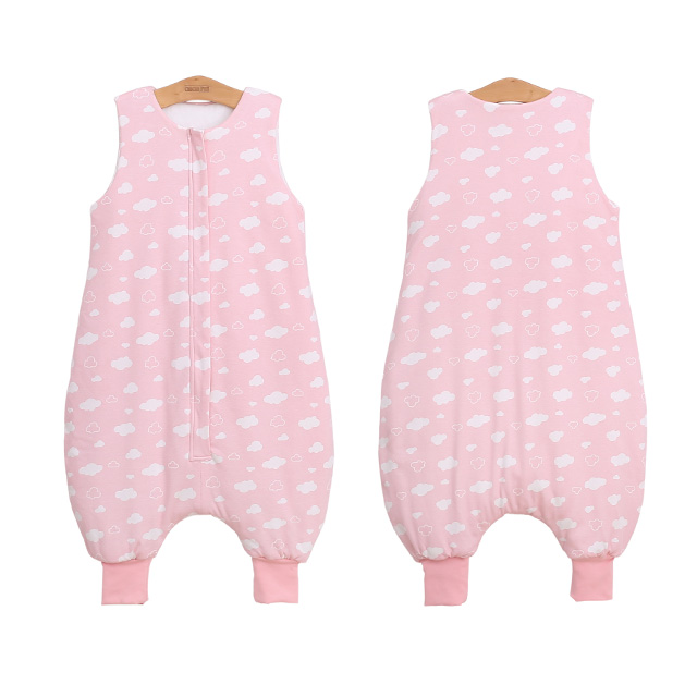 Маленький MOQ 100% хлопок без рукавов сна мешок Детские спальные мешки печатные детские спальные мешки 2,5 TOG