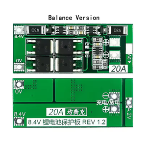 Carte de protection de batterie au lithium 18650 2S 20A 7.4V 8.4V / Carte BMS Standard/Équilibrage pour DIY - Product Image 6